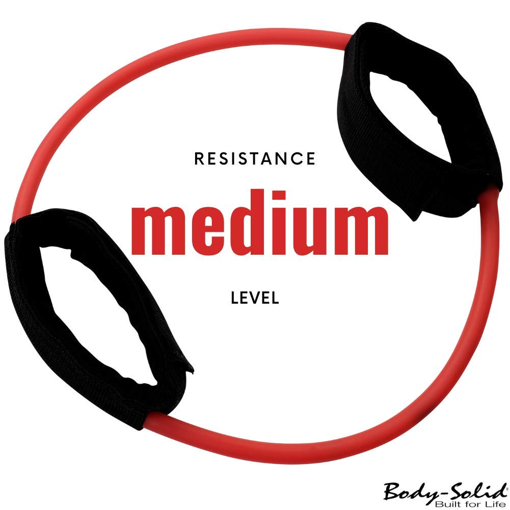Body-Solid Ankle Cuffs with Elastic Bands - Light Resistance Exercise Bands for Physical Therapy, Upper & Lower Body Workouts - Ideal for Gym, Home Training & Rehabilitation Exercises