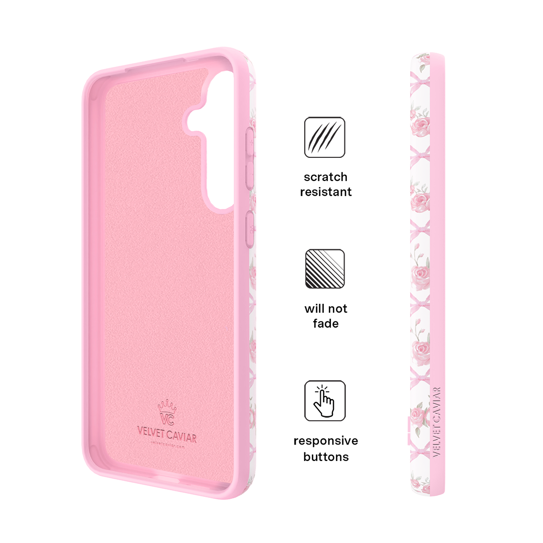 Cute Pink Bow Samsung Phone Case - Elegant & Protective Cover for Samsung Galaxy [Model] - Perfect for Everyday Use, Gifts & Special Occasions