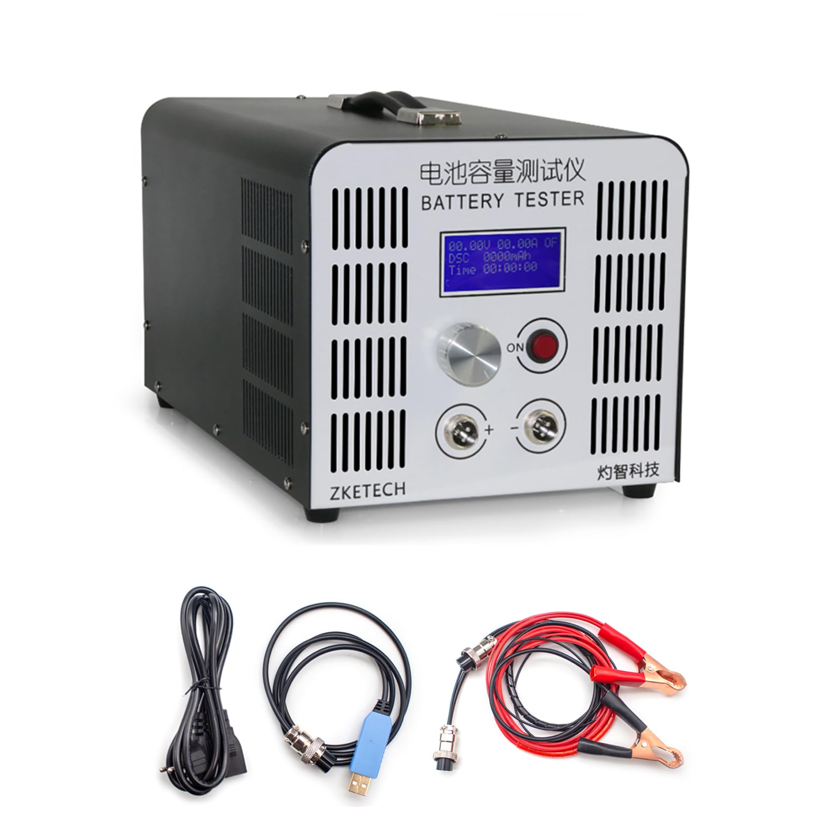 110V Lead-Acid Lithium Battery Capacity Tester - 12V to 72V 5A-10A Discharge Tester for Electric Bicycle, Motorcycle, Scooter & Golf Cart Batteries (EBD-B10H) - Perfect for Battery Maintenance & Performance Testing