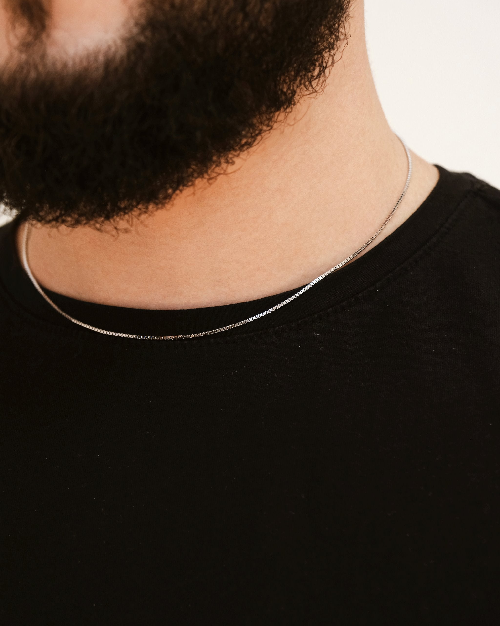 Men's Sterling Silver Venetian Chain Necklace - 18
