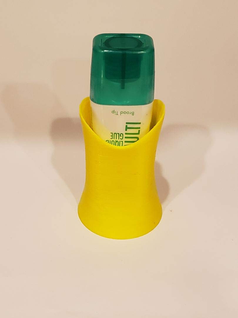 Tombow Liquid Glue Bottle Holder - Yellow Adhesive Glue Stand for Tombow Glue Bottles - Perfect for Crafting, Scrapbooking & DIY Projects