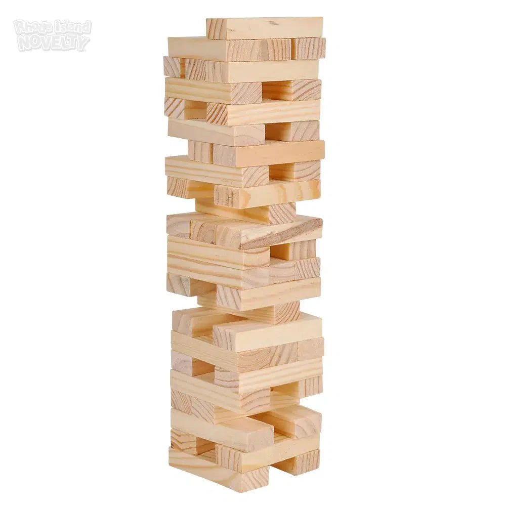 Premium 6-Piece Wooden Tower Stacking Game - Classic Family Board Game for Kids & Adults - Perfect for Parties, Game Nights & Indoor Fun