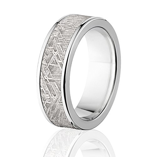 Meteorite Titanium Ring for Men - Durable & Stylish Jewelry for Gifts