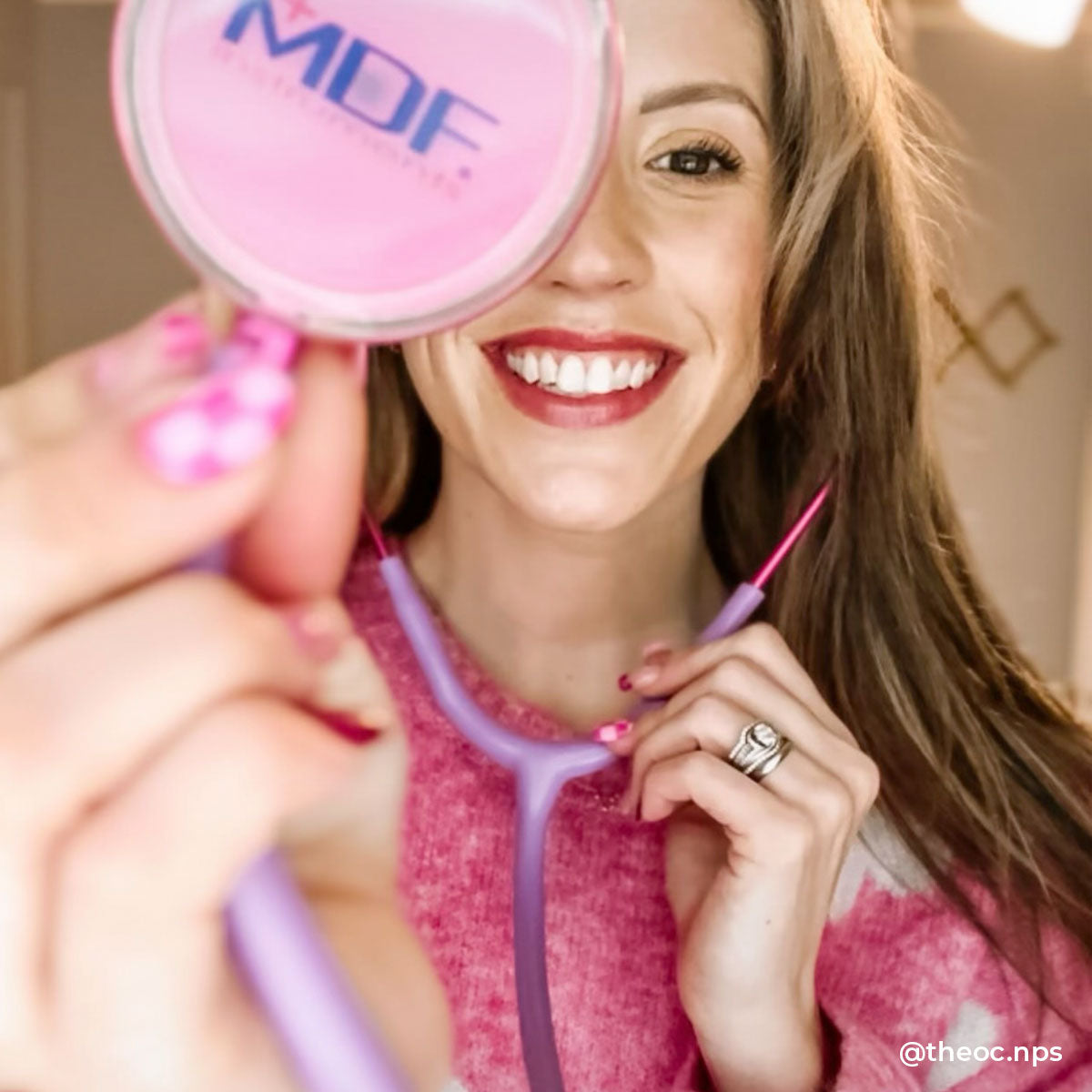 Premium Pink Stethoscope for Medical Professionals - Lightweight Pinkalloy Chestpiece & Soft Ear Tips - Ideal for Nurses, Doctors & Students in Hospitals, Clinics & Home Use