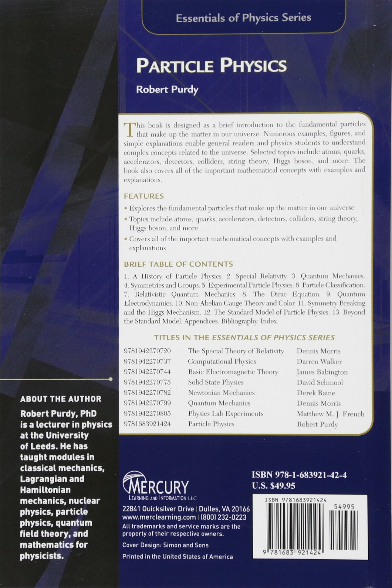 Particle Physics: An Introduction - Essentials of Physics Series Textbook | Quantum Mechanics Study Guide for Students & Researchers | Perfect for University Courses & Self-Learning