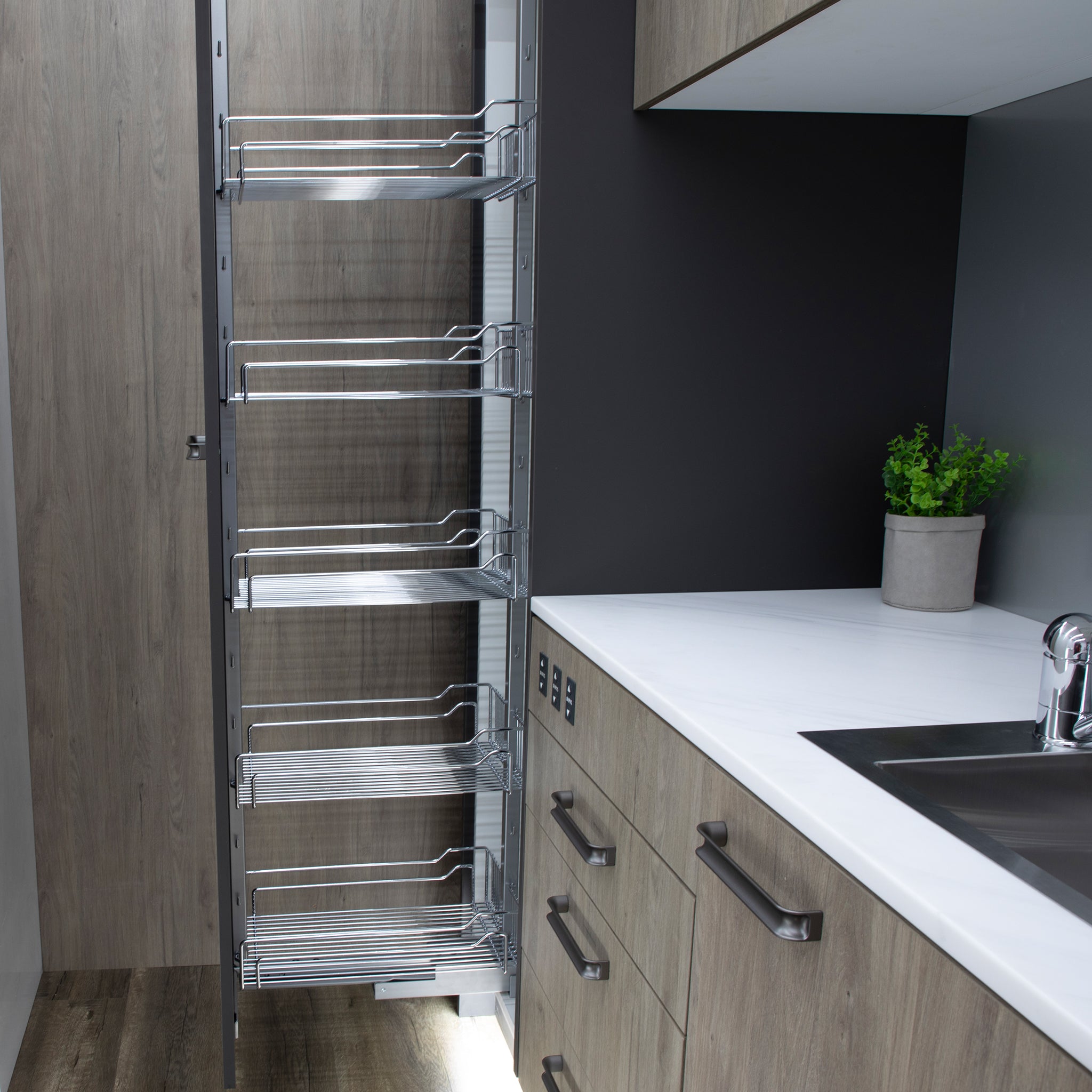 Project Plus Dispensa Pantry - Premium Kitchen Storage Organizer for Spices, Dry Goods & Baking Supplies | Ideal for Pantry, Cabinet & Countertop Organization
