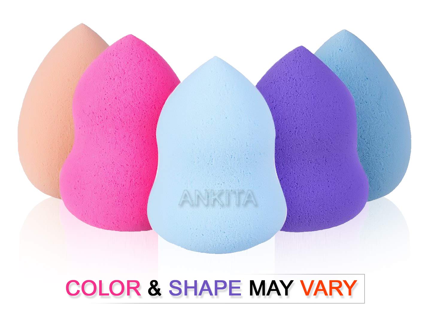 Chhavi Creation Multi-Color Beauty Blender Sponge - Soft Makeup Blending Sponge for Foundation, Concealer & Powder (Colors & Shapes May Vary) - Perfect for Professional Makeup Artists & Home Beauty Routines
