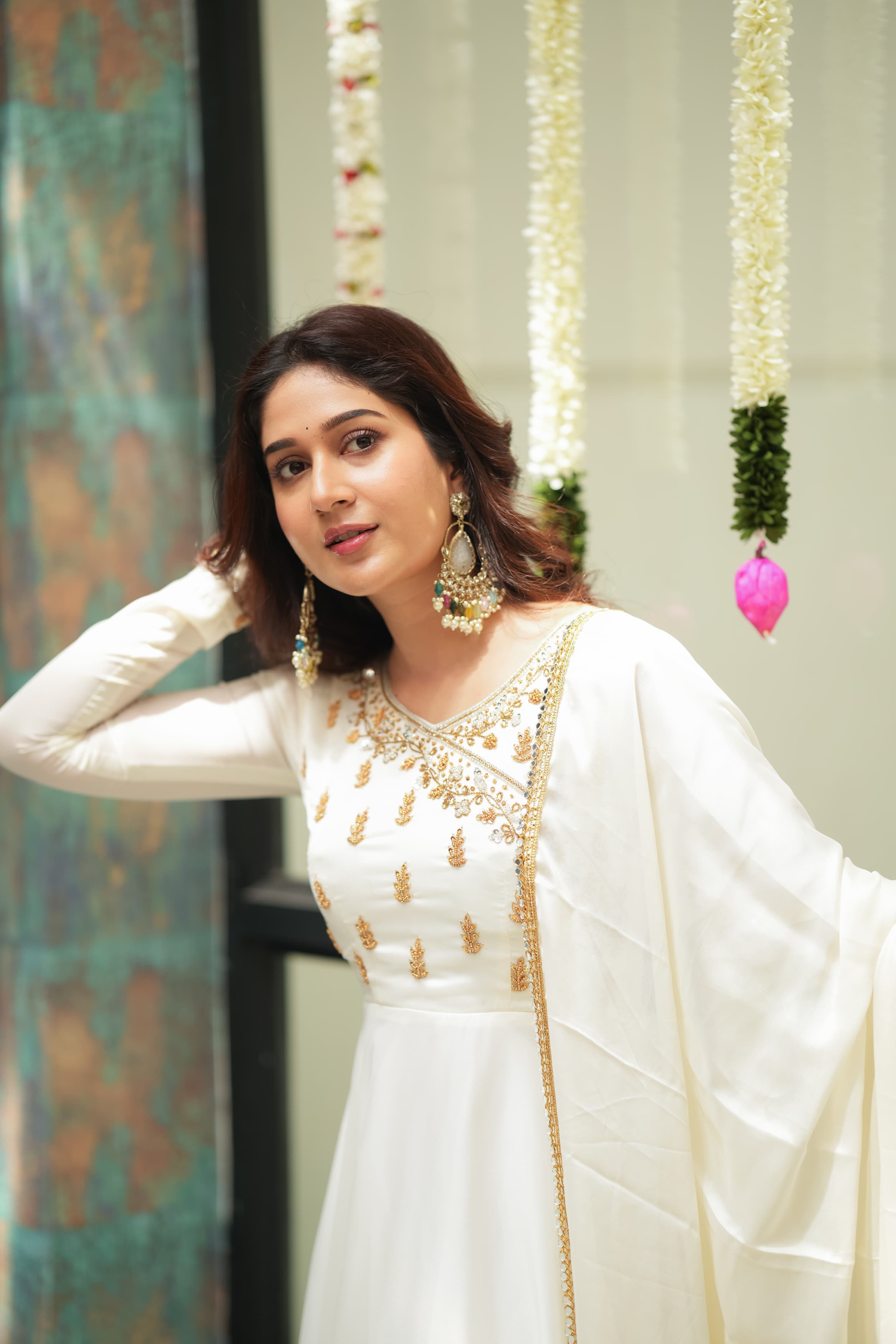 Premium Designer Nila Anarkali Dress for Women | Elegant Ethnic Party Wear | Perfect for Weddings, Festivals & Special Occasions