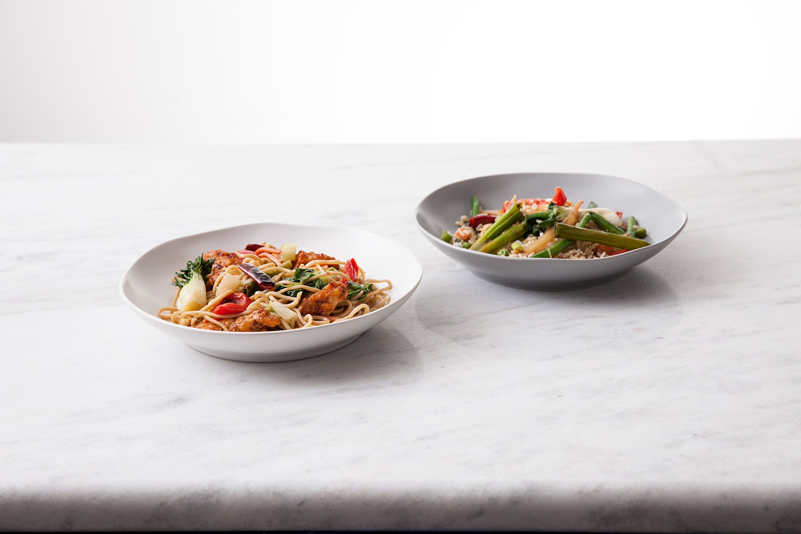 Fortessa Vitraluxe Heirloom Coupe Pasta Bowl Set of 4 - 9 Inch Elegant Dinnerware in Linen Finish | Perfect for Italian Cuisine, Family Dinners & Formal Entertaining