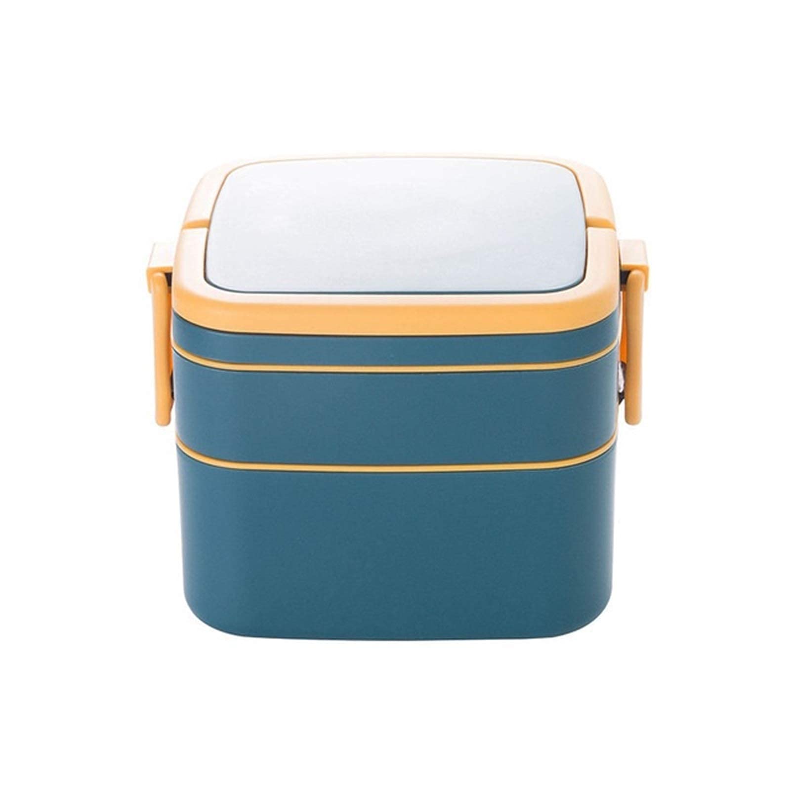 DaigMeng 1100ml Portable 2-Layer BPA-Free Lunch Box with Cutlery Set | Microwave & Dishwasher Safe Food Container | Ideal for Office, School, Picnic & Meal Prep