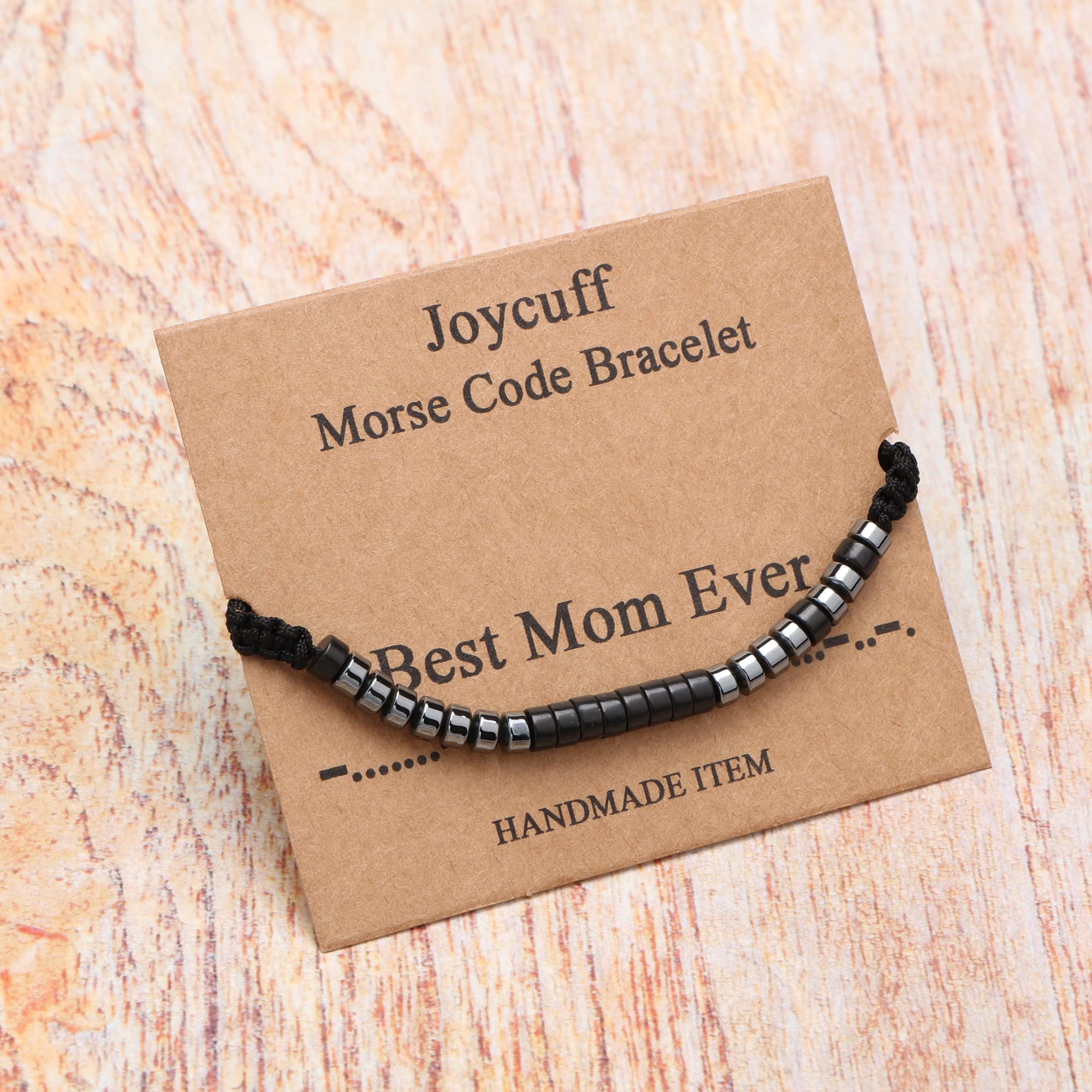 JoycuFF Morse Code Bracelet for Women - Inspirational Jewelry with Secret Message, Funny & Thoughtful Gift for Her - Christmas, Birthday, Anniversary - Perfect for Everyday Wear, Date Nights & Special Occasions