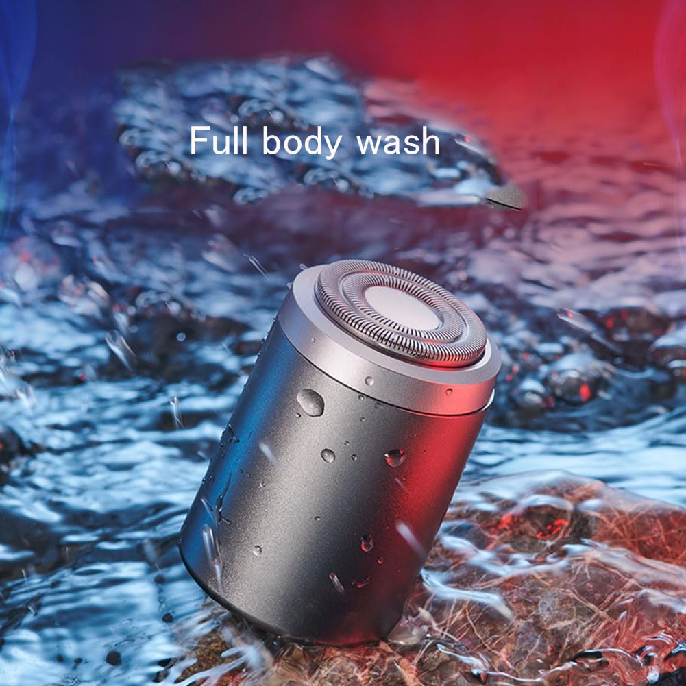 Mini Electric Shaver for Men - Portable & Rechargeable Travel Shaver - Compact & Lightweight for Smooth Shaving at Home or On the Go (1pc) - Perfect for Business Trips, Gym Bags & Daily Grooming