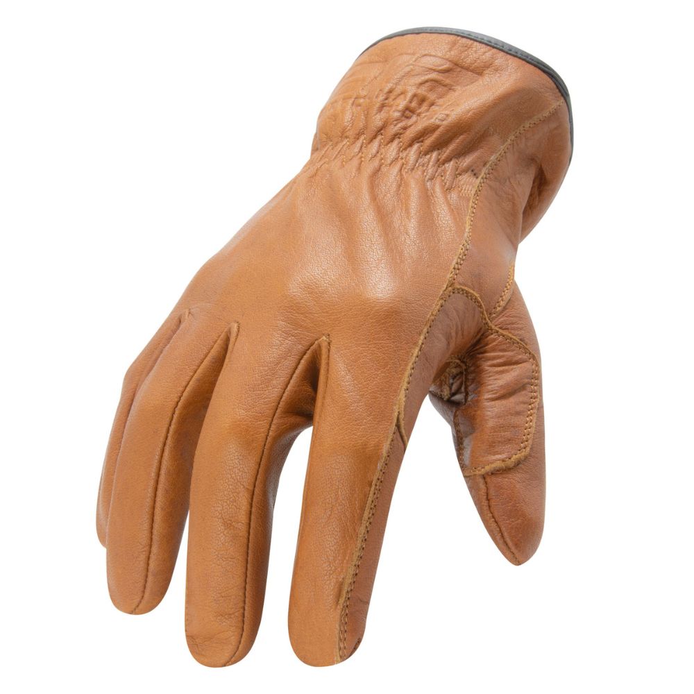 212 Performance CLDC5 90 009 Arc Flash Resistant Leather Work Gloves - CAT 2, EN Level 5 Protection - Medium Brown for Electrical Safety & Industrial Use