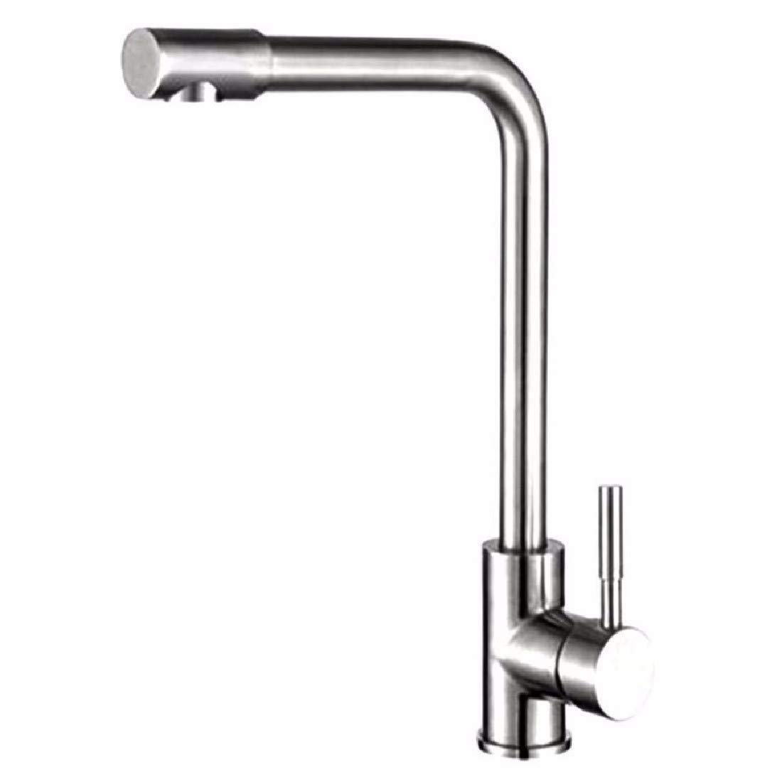 Stainless Steel 304 Kitchen Mixer Tap - Hot & Cold Water Swivel Spout Faucet for Sink, Vegetable Washing | Durable & Stylish for Modern Kitchens, Restaurants & Home Use