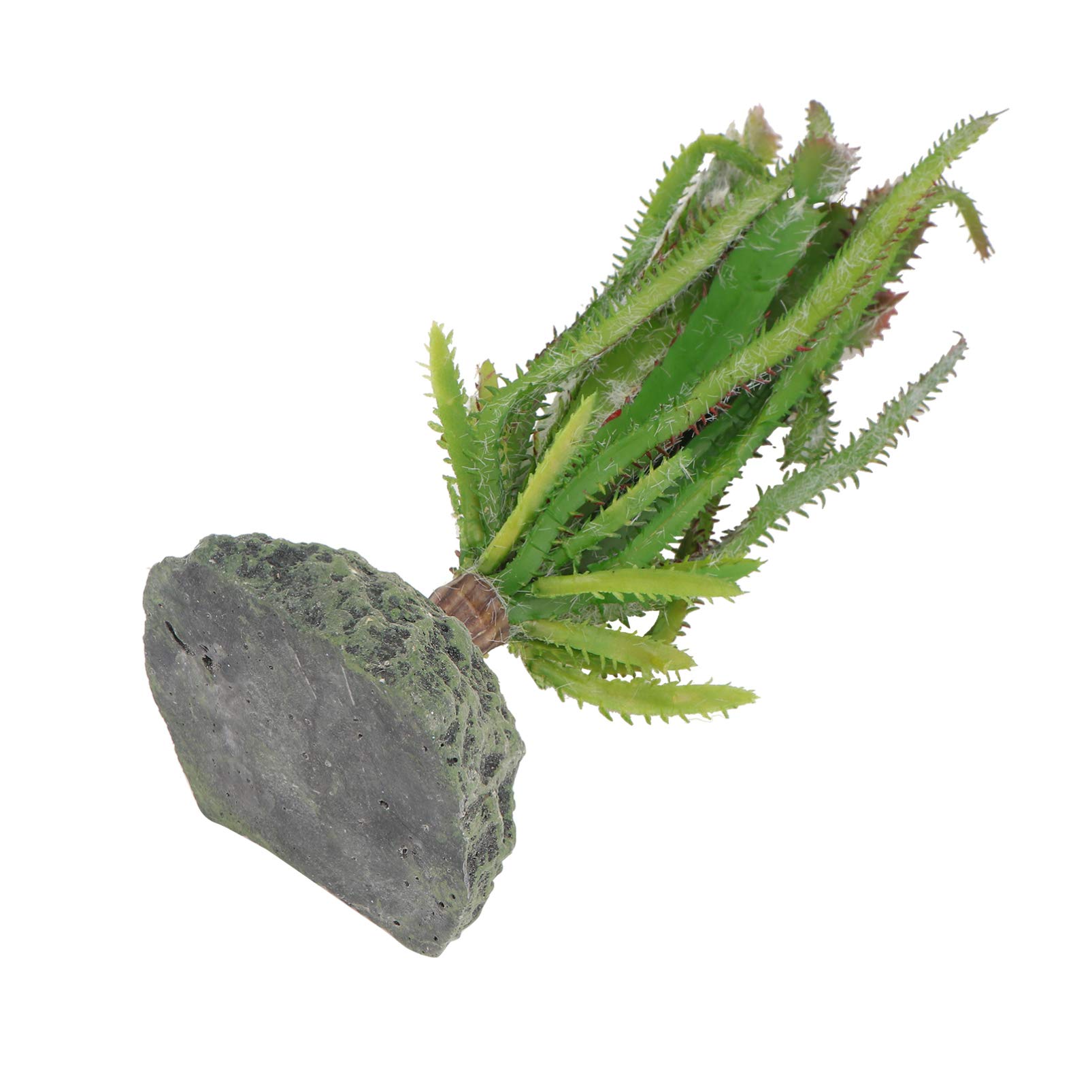 Balacoo Reptile Terrarium Plants - Artificial Plastic Habitat Decor for Lizards, Geckos & Bearded Dragons | Realistic Green Terrarium Plants for Reptile Tank Decoration | Perfect for Desert & Tropical Terrarium Setups