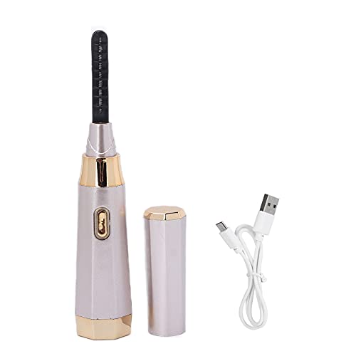 Electric Heated Eyelash Curler - Quick Heating, Battery Operated, Long Lasting Eyelash Curling Tool for Home & Salon Use | Perfect for Daily Makeup & Special Occasions (Pink)