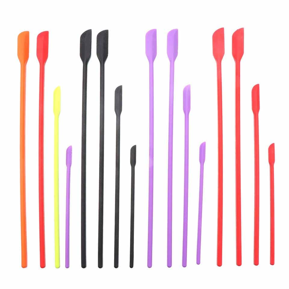 TGOPIT Silicone Spatula Set - Mini Makeup & Kitchen Scraper for Bottles, Jars & Lotion - Thin Rubber Spatula for Women & Girls - Perfect for Beauty Products, Cosmetics & Food Containers - Great for Travel, Home & Salon Use