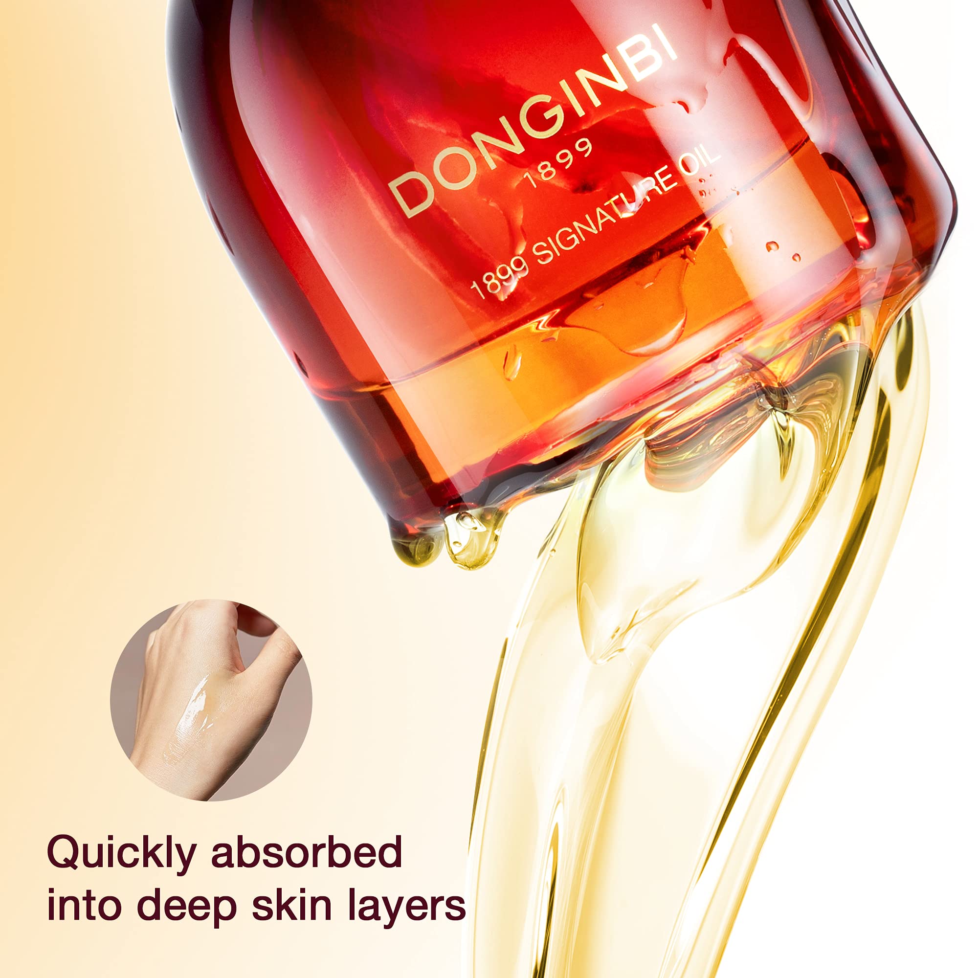 Donginbi 1899 Signature Red Ginseng Face Oil for Women - Korean Skin Care with Jojoba Seed & Sweet Almond Oil, 0.88 fl oz / 25ml - Perfect for Easter Gift Baskets, Daily Hydration & Anti-Aging Routine
