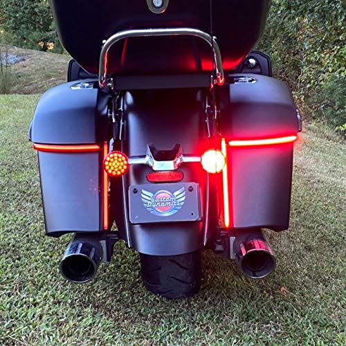 RICKRAK Custom Dynamics LED Saddlebag Lights for Indian® Challenger Motorcycle - Red LED Accent Lights | Waterproof & Durable | Perfect for Night Riding & Custom Bike Builds