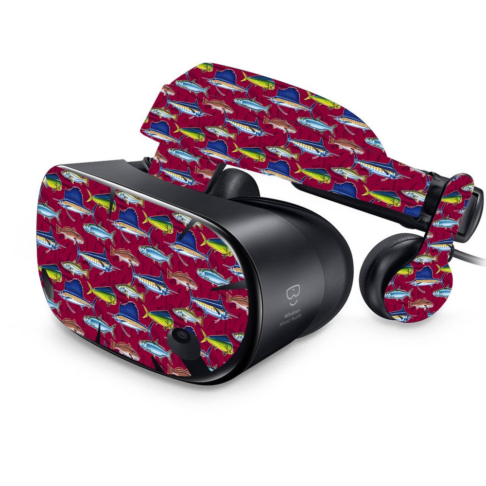 MightySkins Vinyl Decal Wrap Cover for Samsung Odyssey VR Headset - Saltwater Collage Design | Protective & Durable Skin | Easy to Apply & Remove | Made in USA | Perfect for Gaming, VR Experiences & Personalization