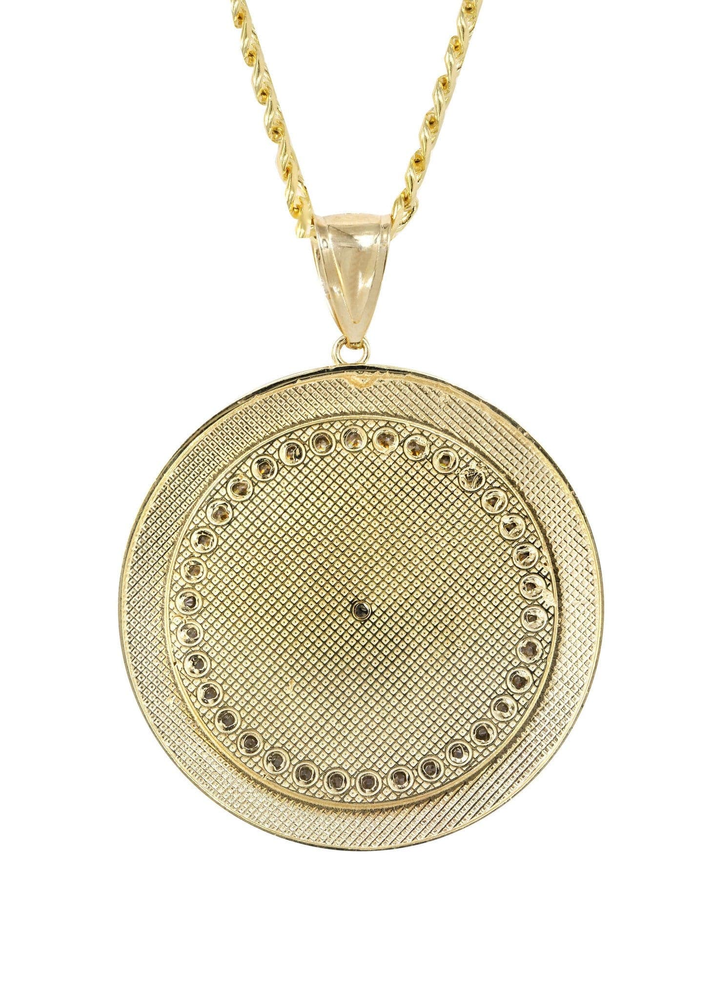 10K Yellow Gold Medusa Style Necklace for Women - 29.9 Grams Solid Gold Pendant - Elegant Greek Mythology Jewelry Gift for Birthday, Anniversary & Valentine's Day