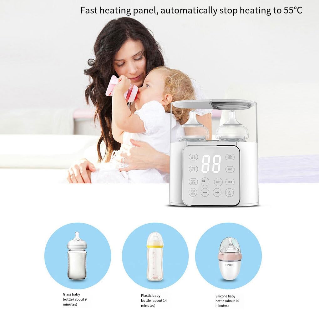 SUWIAKLALL Smart Baby Bottle Sterilizer with Touch Control & Temperature Setting - ABS Material for Breast Milk Bottles, Pacifiers & Baby Feeding Accessories - Perfect for Nursery, Travel & Daily Use