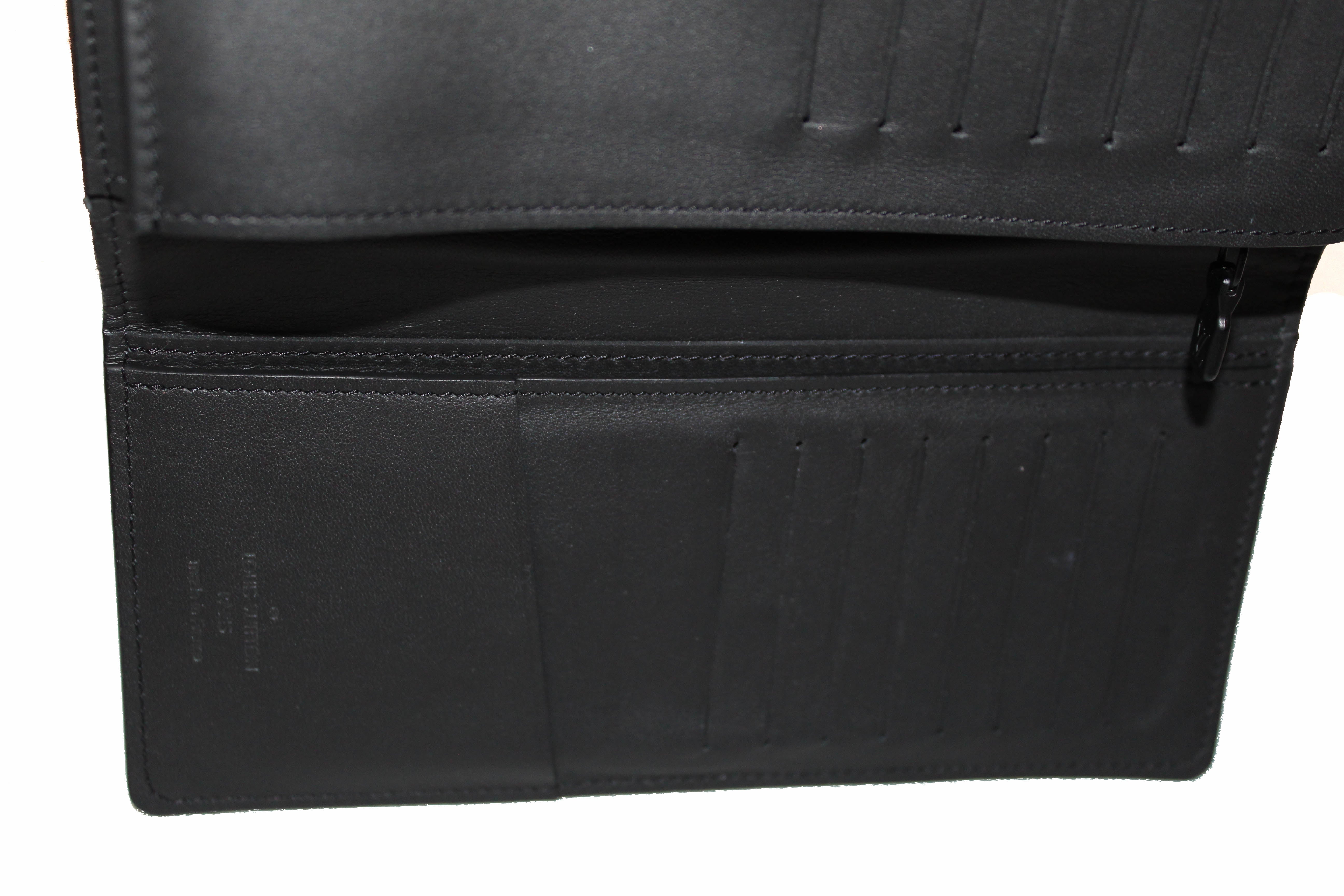 Authentic Louis Vuitton Black Monogram Shadow Calf Leather Wallet for Men - Slim Bifold Credit Card Holder with RFID Protection - Perfect for Everyday Use, Travel & Business Gifts
