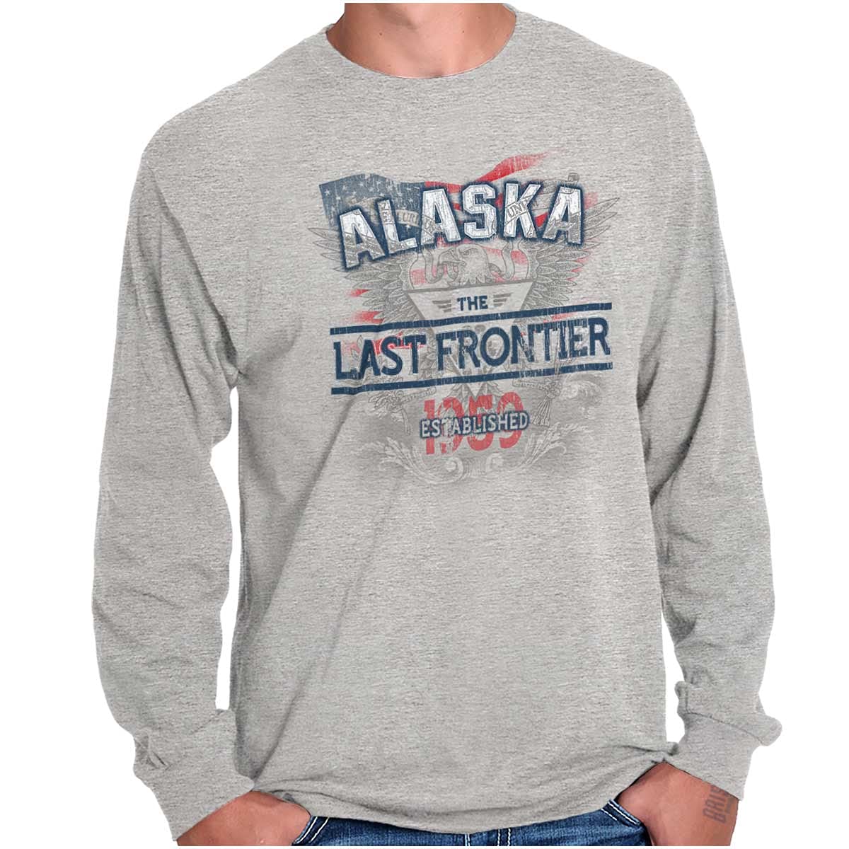 Alaska USA State Motto Long Sleeve T-Shirt for Men & Women - Perfect for Outdoor Adventures & Casual Wear