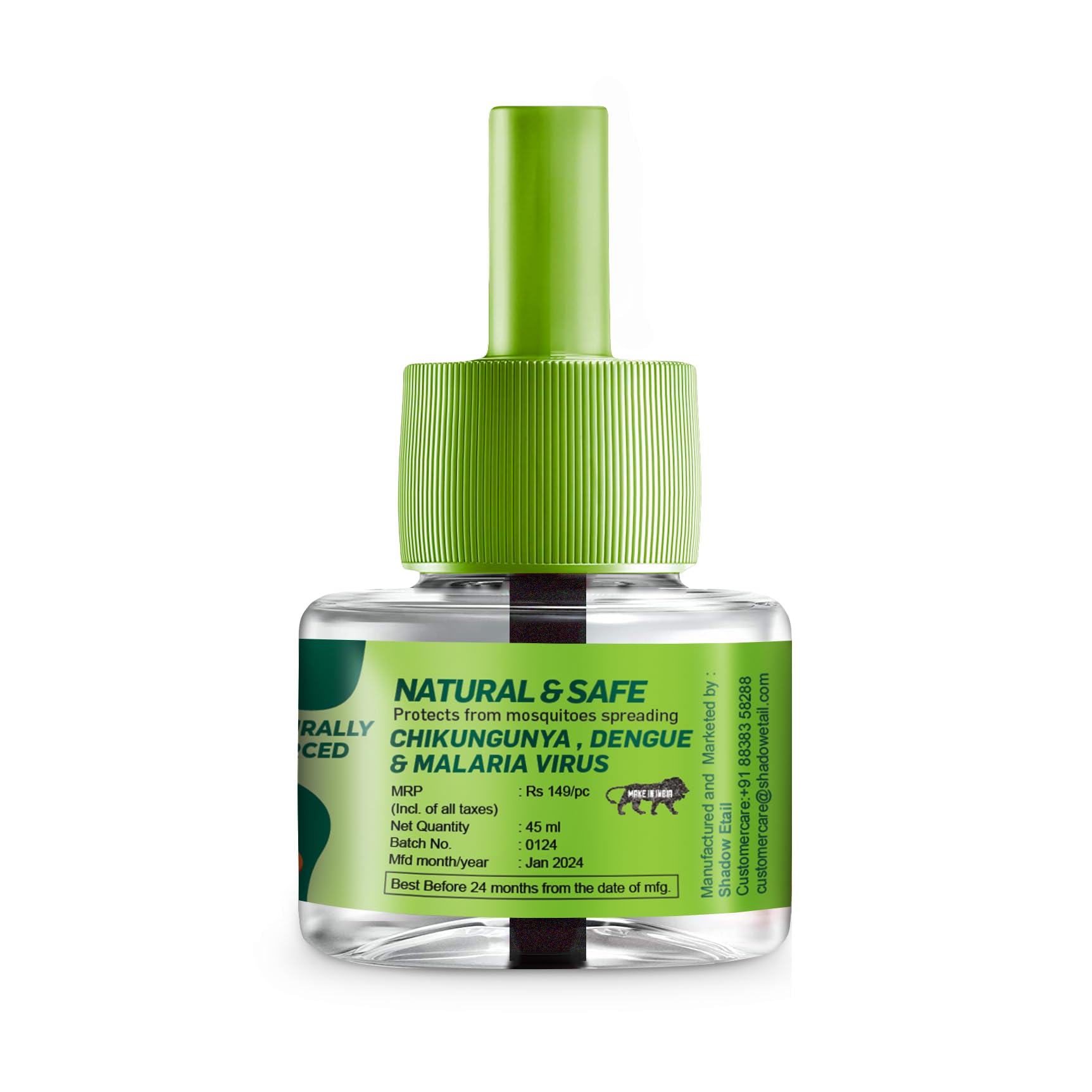 Natural Mosquito Repellent Liquid Vaporizer with Eucalyptus Oil - Safe for Babies & Kids | Long-Lasting Strawberry Scented Refill (45ml) + Electric Diffuser Machine Combo | Indoor Pest Control for Nursery, Bedroom & Living Room