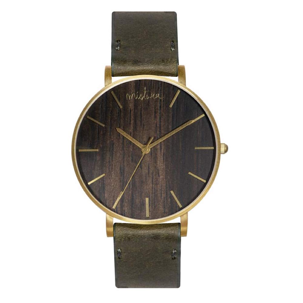 Handmade Mistura Manta Wooden Watch for Men - Eco-Friendly Bamboo Wood Analog Wristwatch - Perfect for Outdoor, Casual, and Business Wear