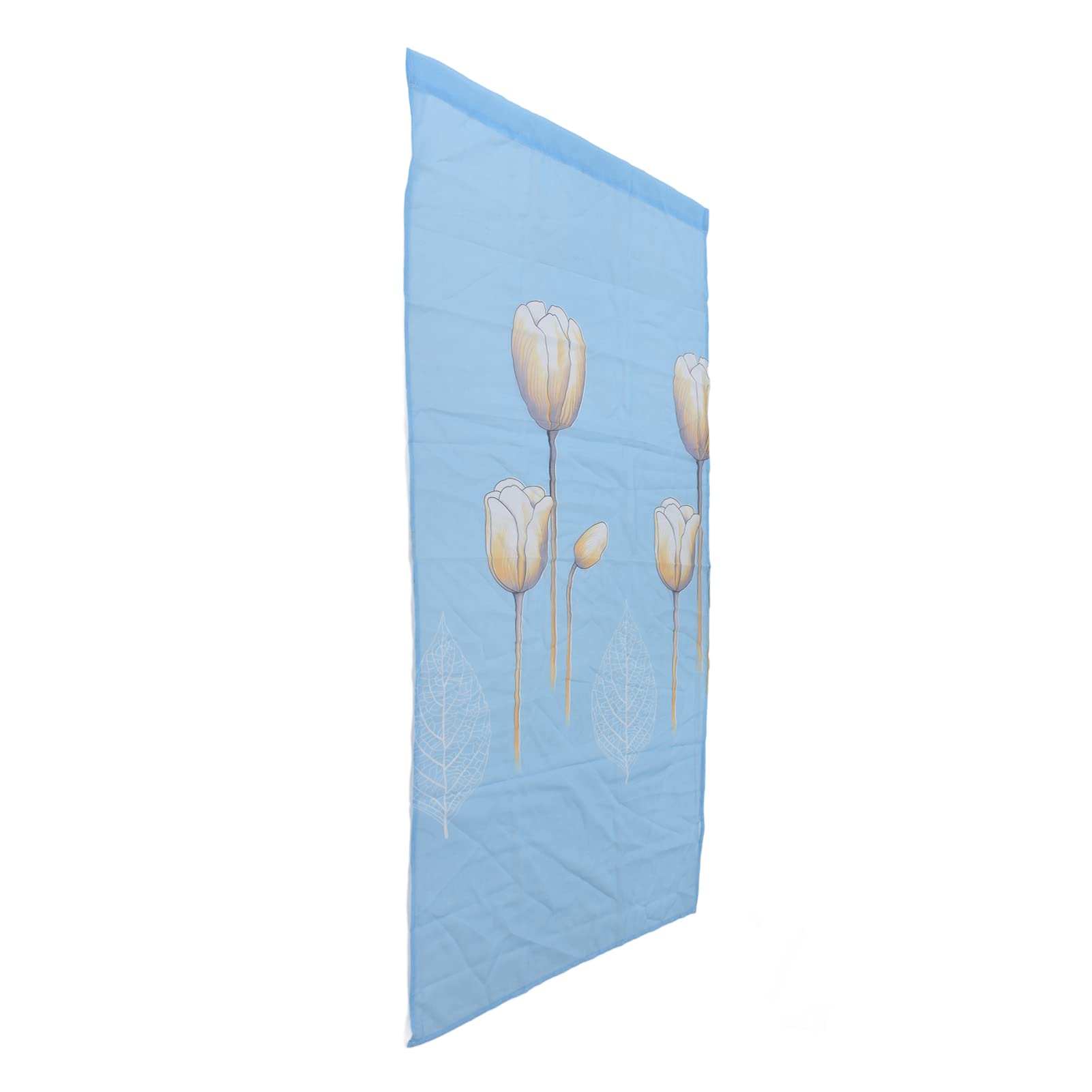 Blue Tulip Sheer Curtains for Living Room, Bedroom & Dining Room - Easy Clean Polyester Window Drapes with High Practicality | Light Filtering Window Treatment for Home Decor