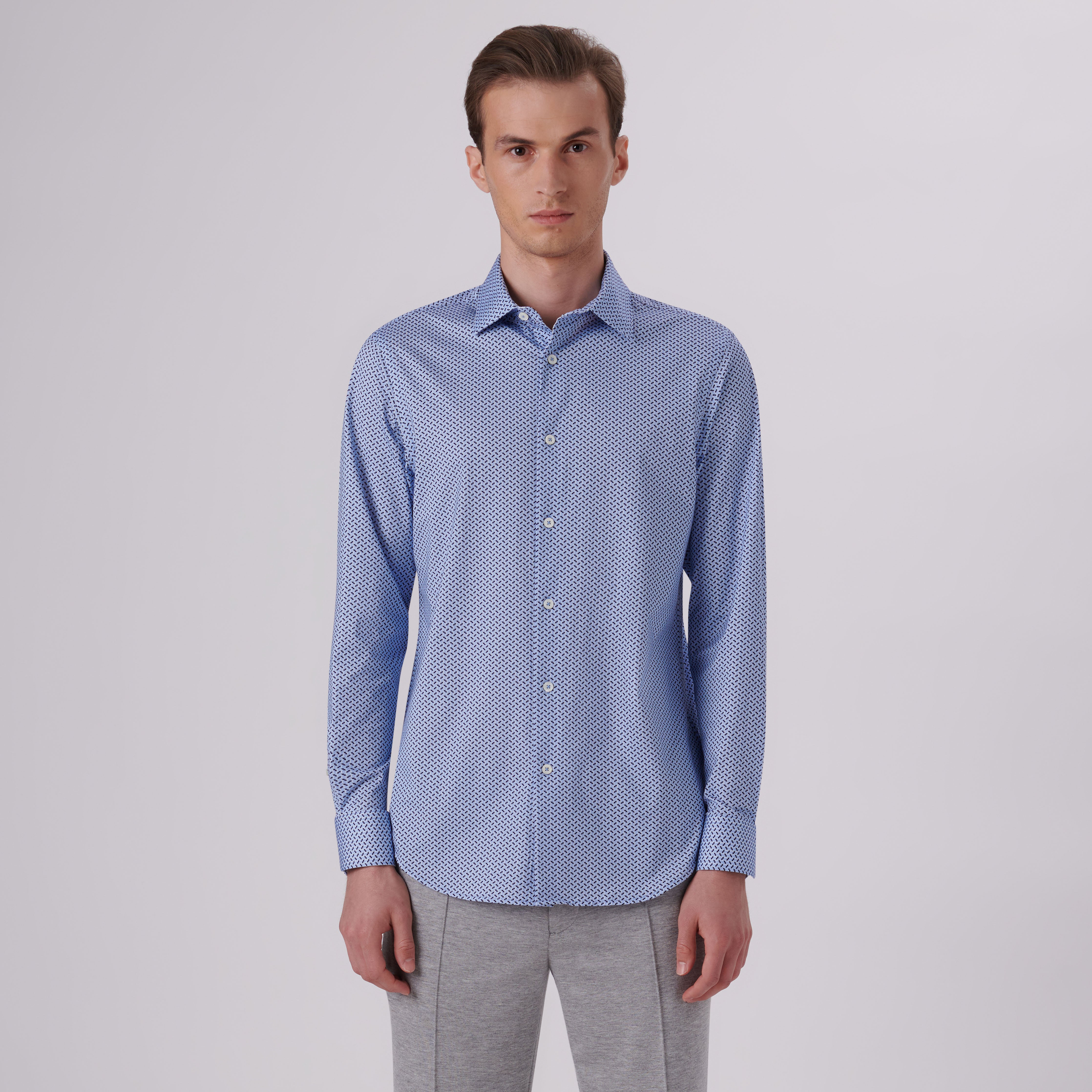 James Abstract Print Cotton Shirt - Stylish Casual Button Down Shirt for Men | Perfect for Office, Date Night & Weekend Outfits