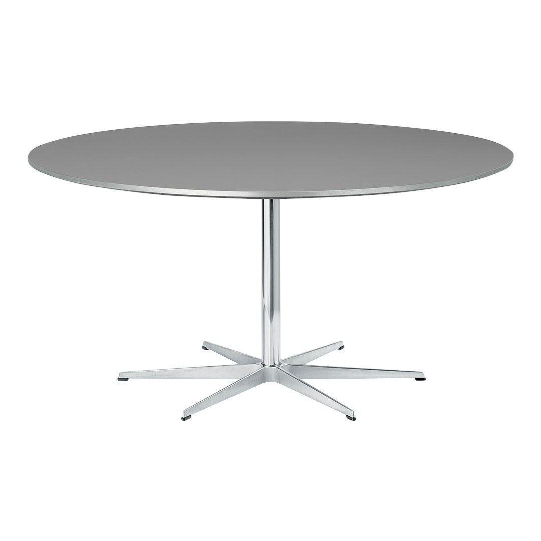 Round Dining Table with 6-Star Base - Modern Kitchen & Dining Room Furniture for Family Gatherings & Dinner Parties