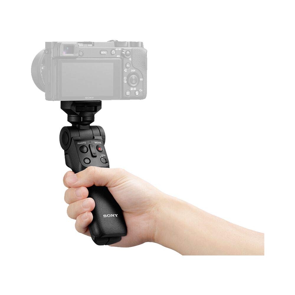 Sony GP-VPT2BT Wireless Shooting Grip Tripod - 3-Leg Compact Stand for Digital & Film Cameras - Perfect for Vlogging, Travel Photography, and Outdoor Adventures (Black)