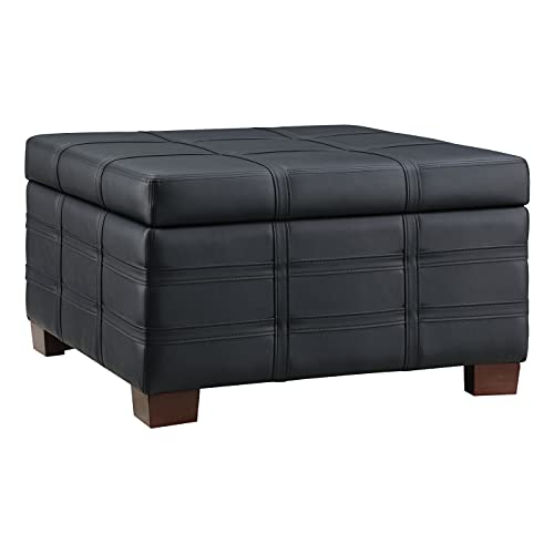 Black Faux Leather