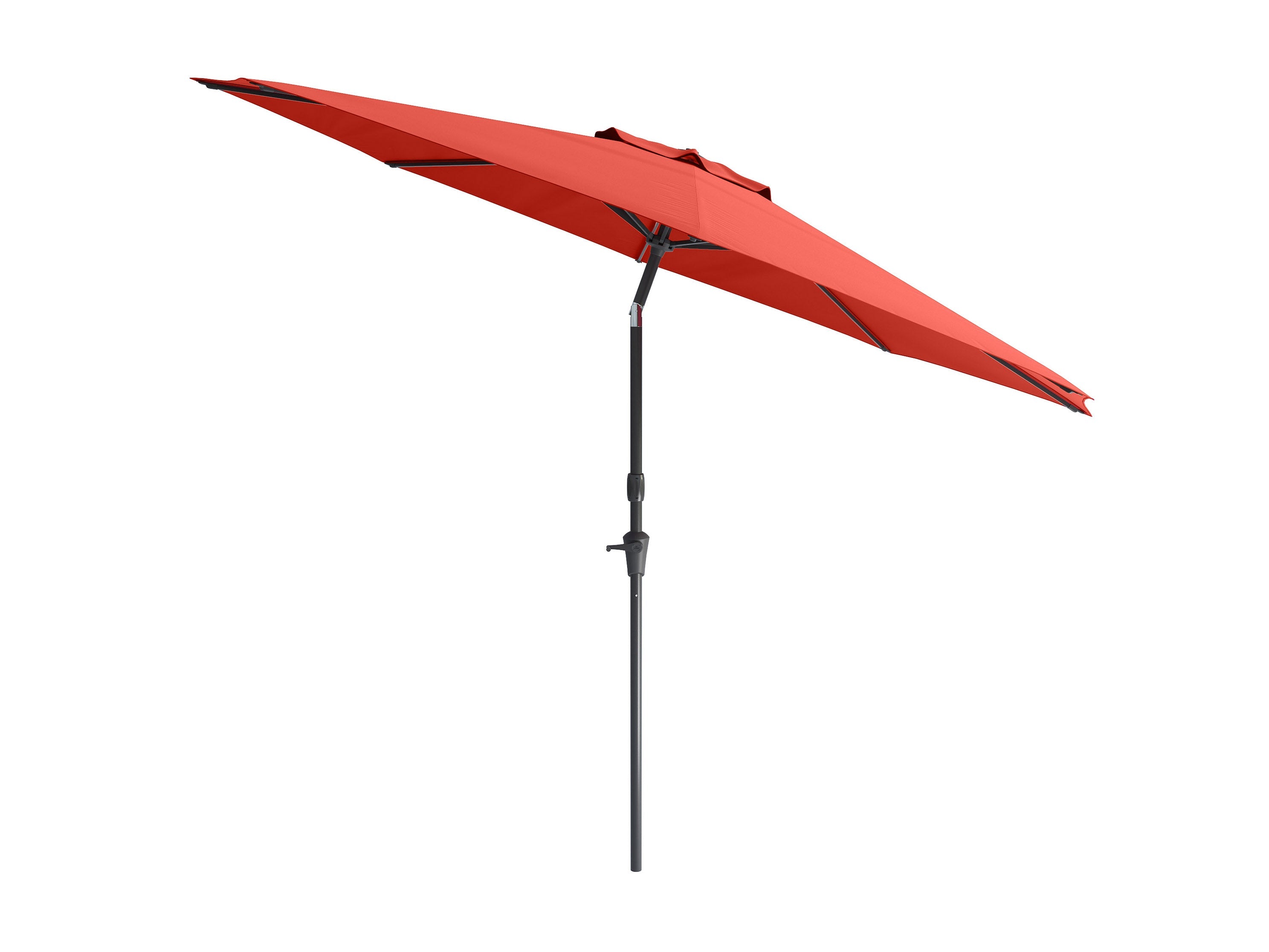 10ft Wind Resistant Crimson Red Patio Umbrella - Heavy Duty Outdoor Cantilever Market Umbrella for Poolside, Backyard, Garden & Patio Use