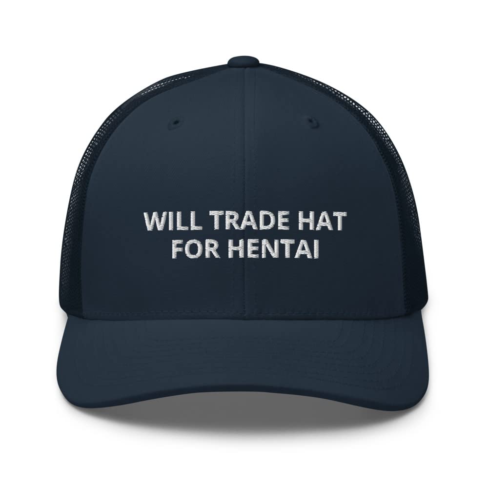 Hentai Anime Trucker Cap - Adjustable Cotton Snapback Hat for Men & Women | Perfect for Cosplay, Conventions, and Streetwear Fashion