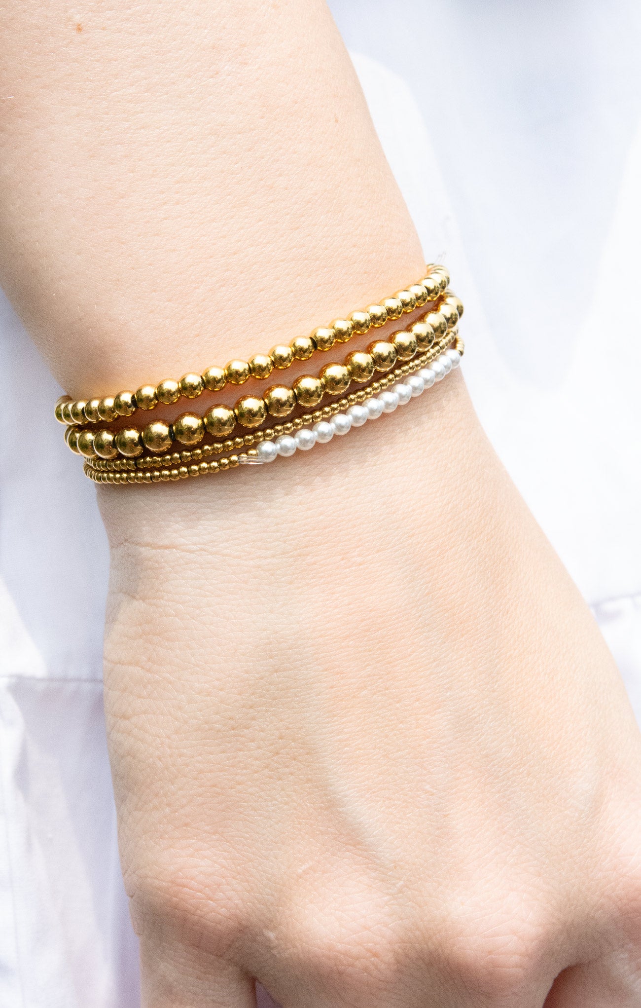 Sadie Stackable Beaded Bracelet Set for Women - Trendy Boho Jewelry Gift for Her - Perfect for Layering, Everyday Wear & Special Occasions