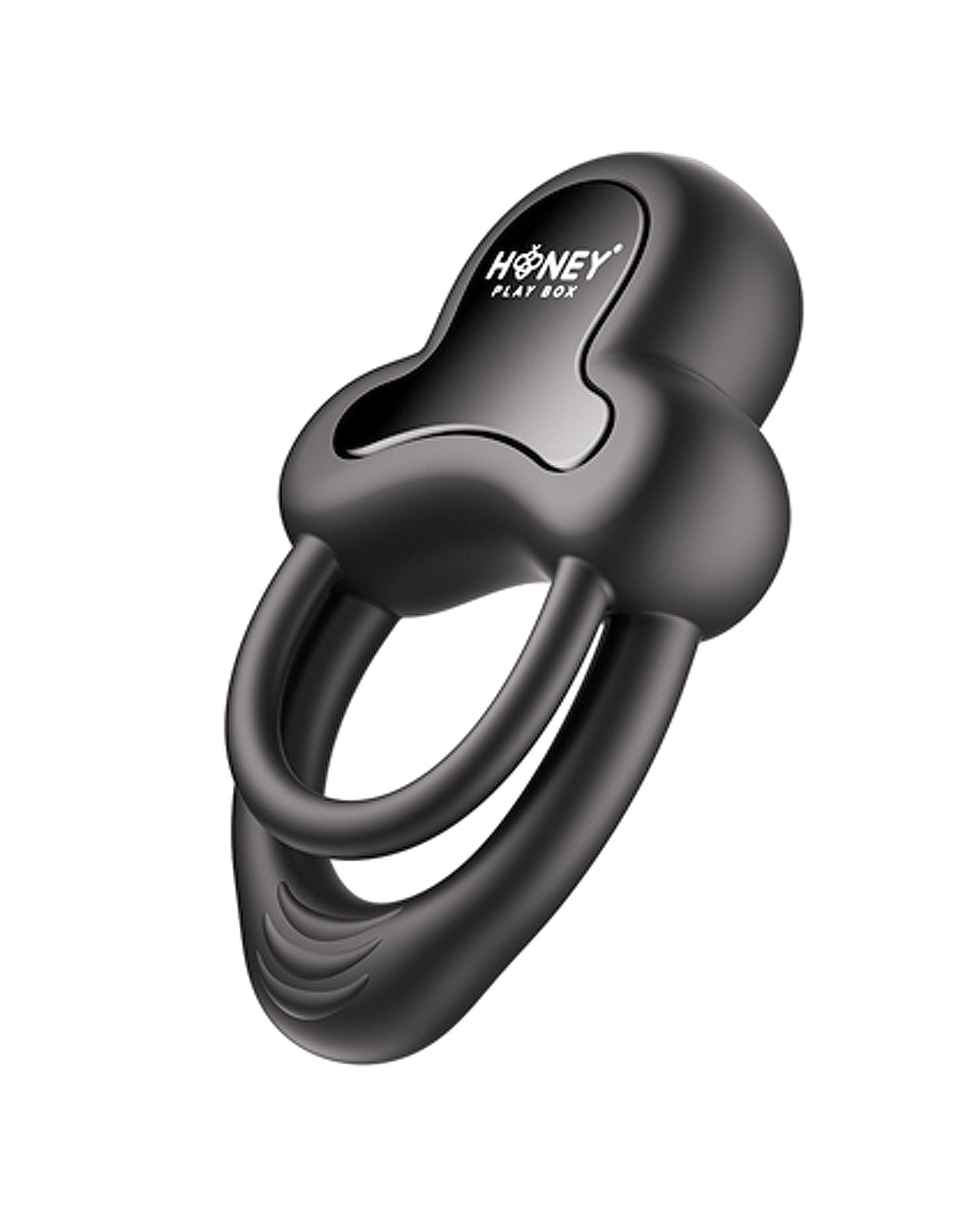 Anello App Control Vibrating Silicone Rechargeable Cock Ring with Clitoral Stimulator - Black | Remote Controlled Couples Sex Toy for Enhanced Pleasure & Intimacy