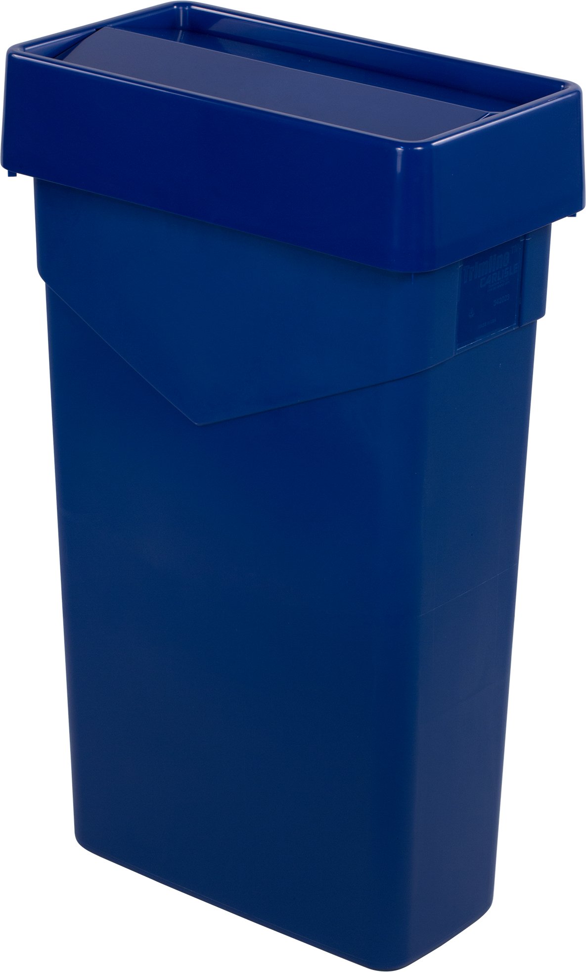 Carlisle 34202314 23-Gallon Blue Polyethylene Rectangular Waste Containers - Set of 4 for Kitchen, Office, and Commercial Use