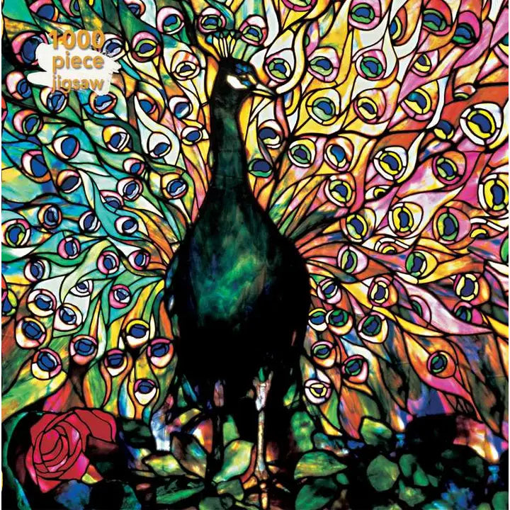 1,000 Piece Peacock Jigsaw Puzzle for Adults - Colorful Bird Landscape Puzzle Game for Family Night & Stress Relief