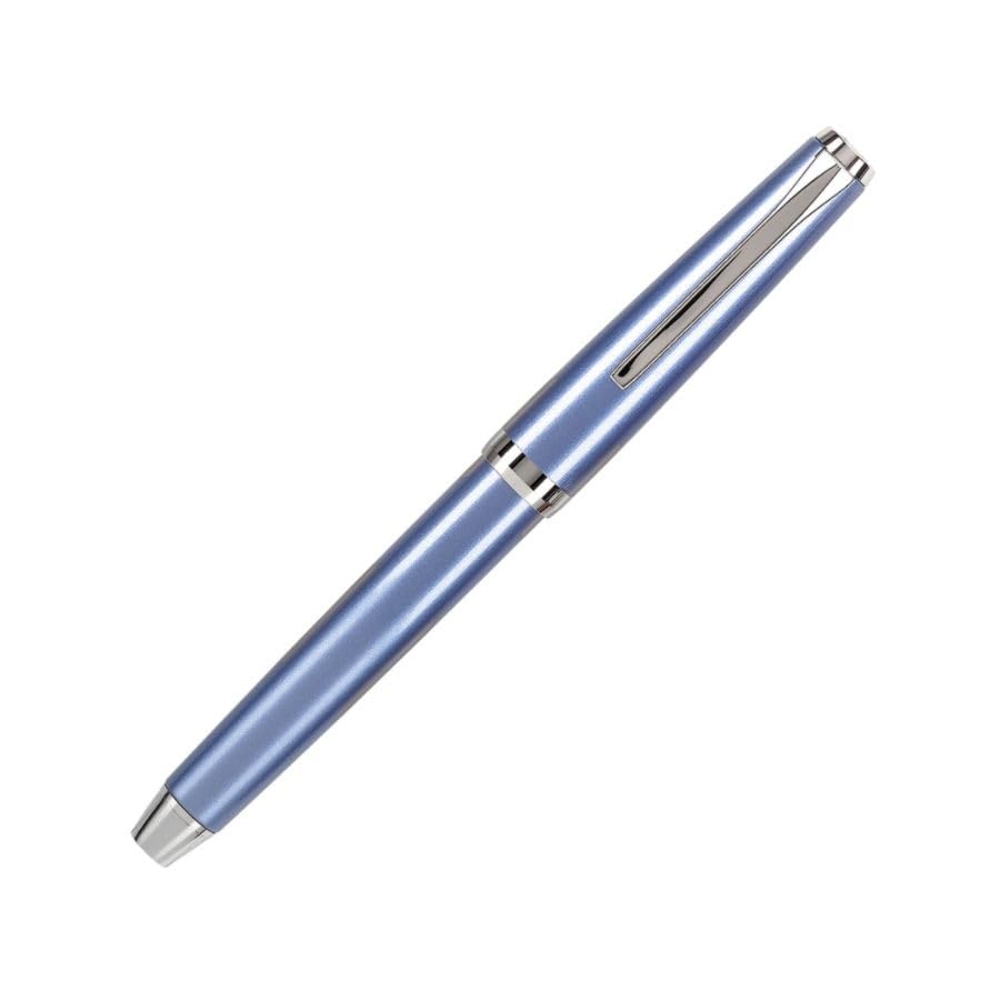Pilot Metal Falcon Fountain Pen - Sapphire Blue, 14K Gold Soft Fine Nib | Premium Writing Instrument for Calligraphy, Journaling & Office Use