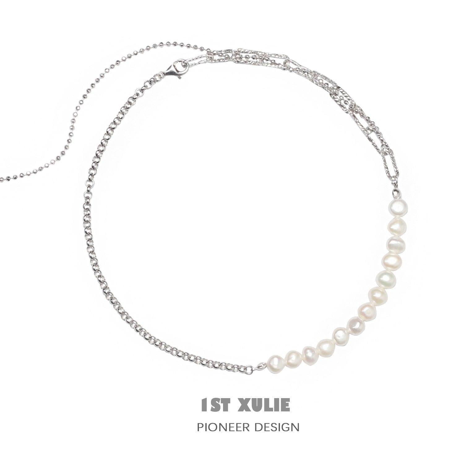Tears of Mermaid™ Sterling Silver Baroque Pearl Necklace - Elegant Jewelry Gift for Women, Brides & Special Occasions