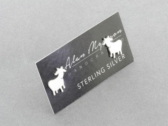 Sterling Silver Goat Stud Earrings for Women - Perfect for Casual Wear, Parties, and Gifts