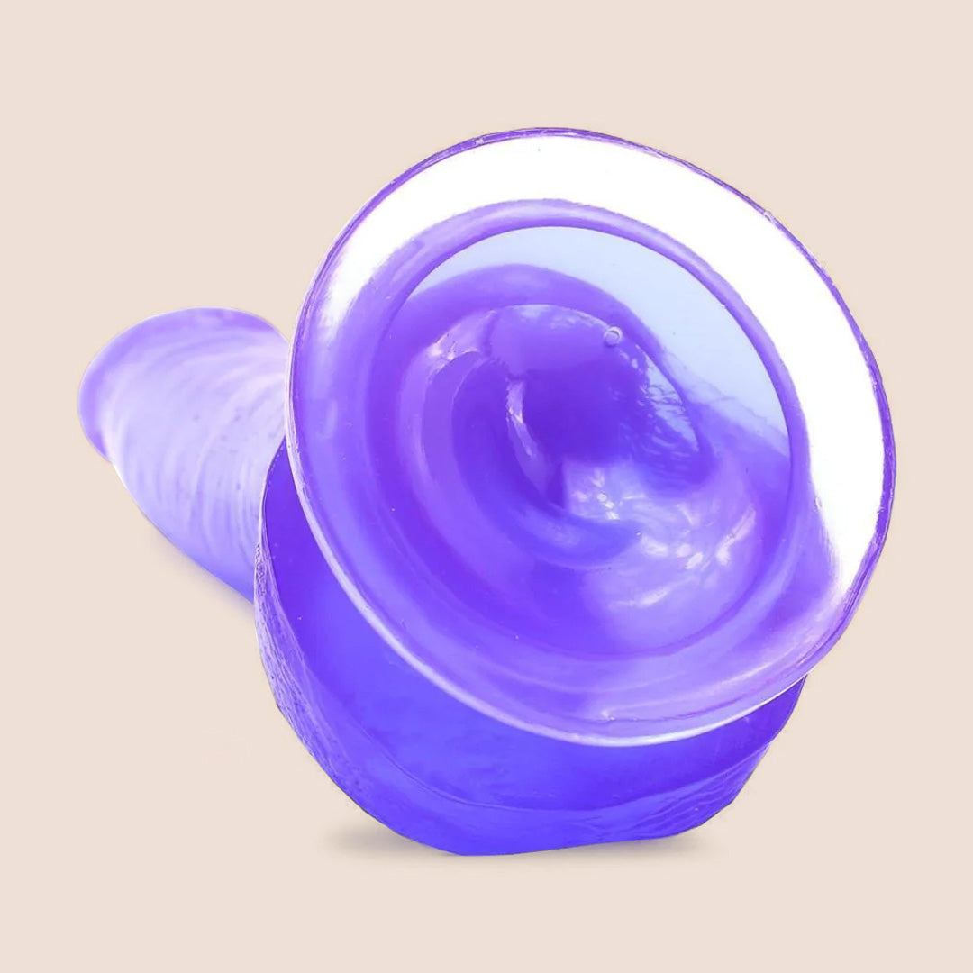 Basix 9 Suction Cup Thicky Dildo - Flexible Yet Firm Silicone Adult Toy for Hands-Free Play, Shower Fun & Discreet Storage | Realistic Feel for Solo & Couple Use