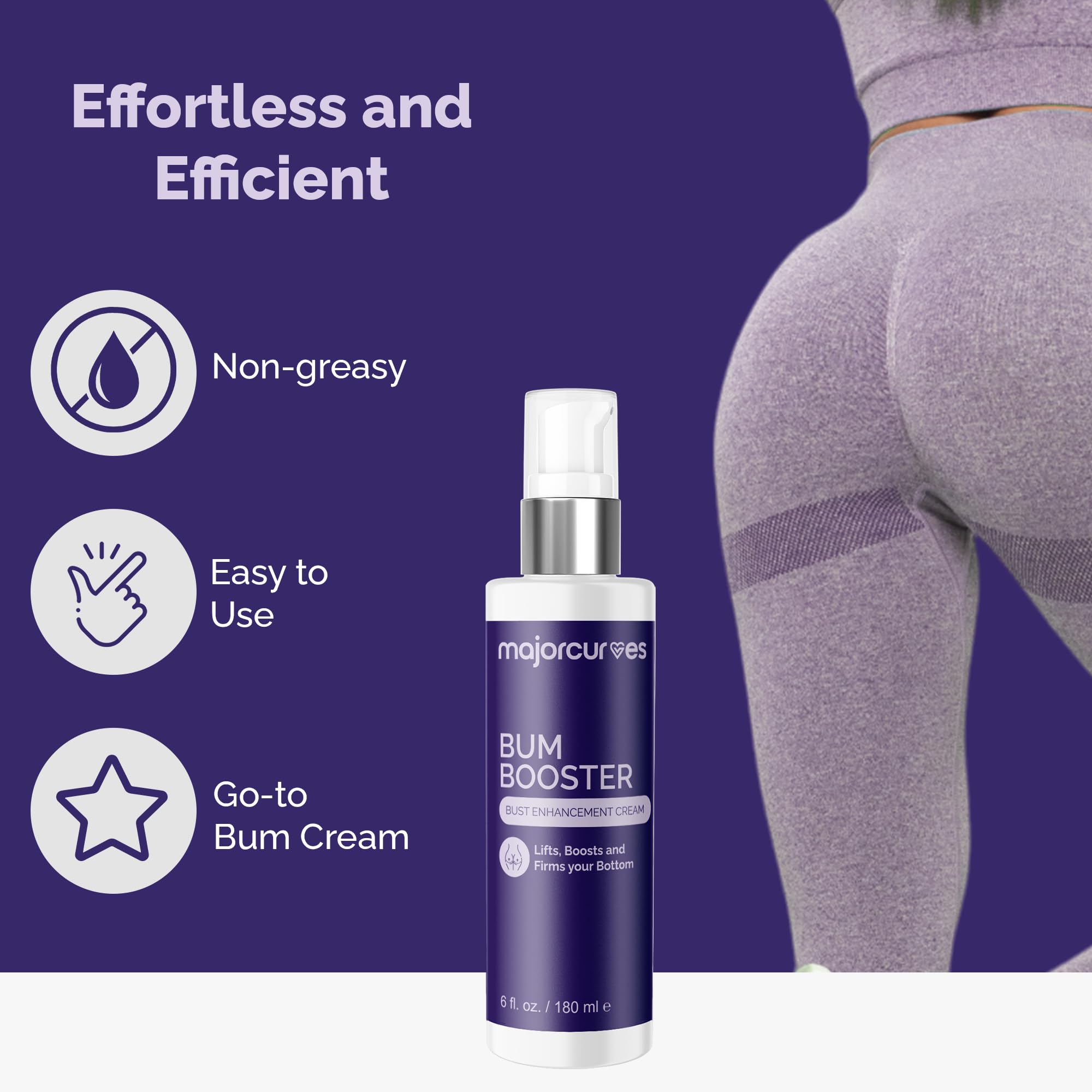 Butt Enhancement Cream for Gluteal Enlargement - 6 Bottles Set - Firming & Lifting Formula for Rounder, Fuller Buttocks - Perfect for Body Shaping & Confidence Boost