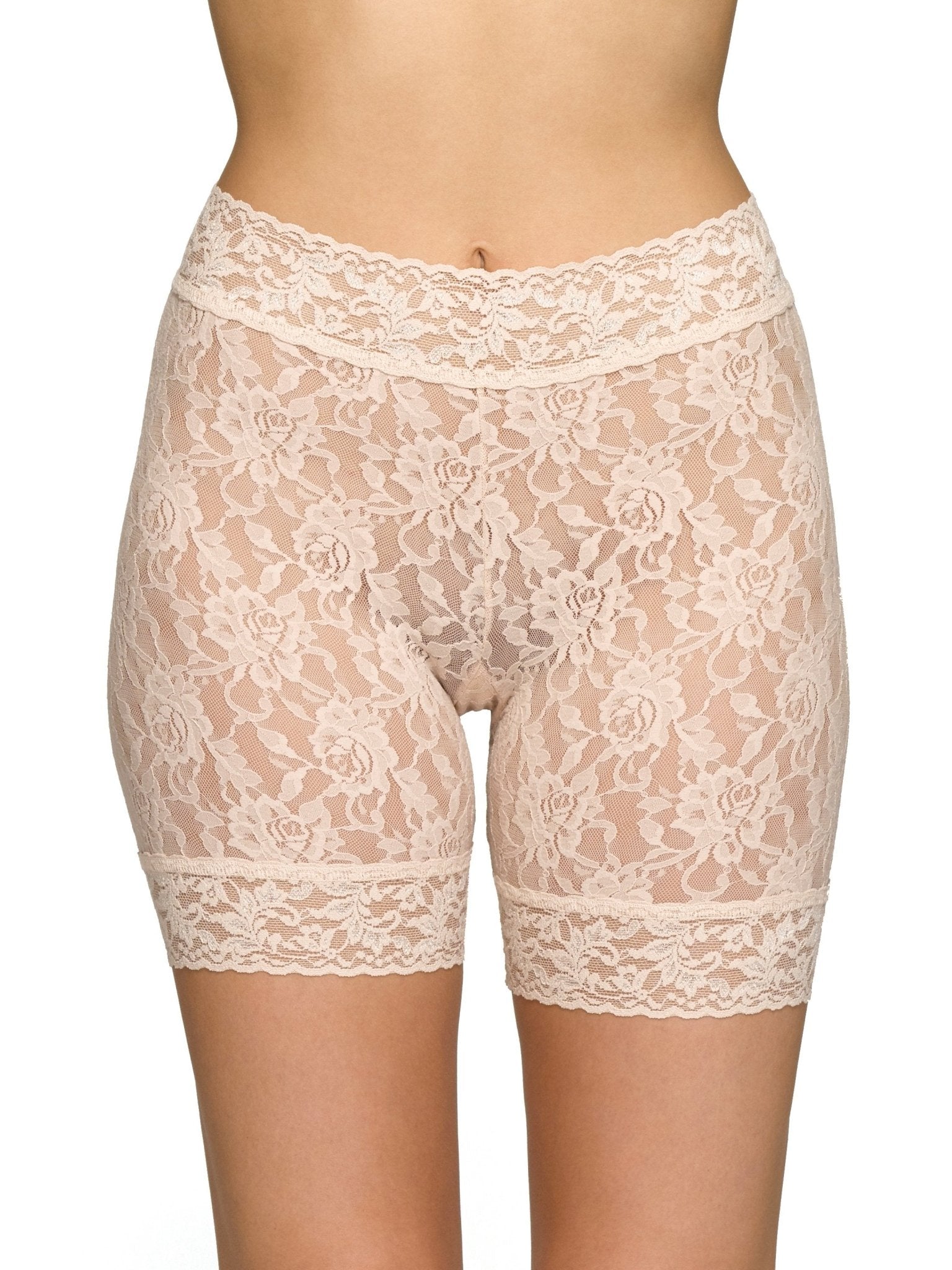 Signature Lace Bike Shorts - High Waist Workout Shorts for Women, Yoga, Running & Cycling | Breathable & Comfortable Activewear for Gym, Fitness & Casual Wear