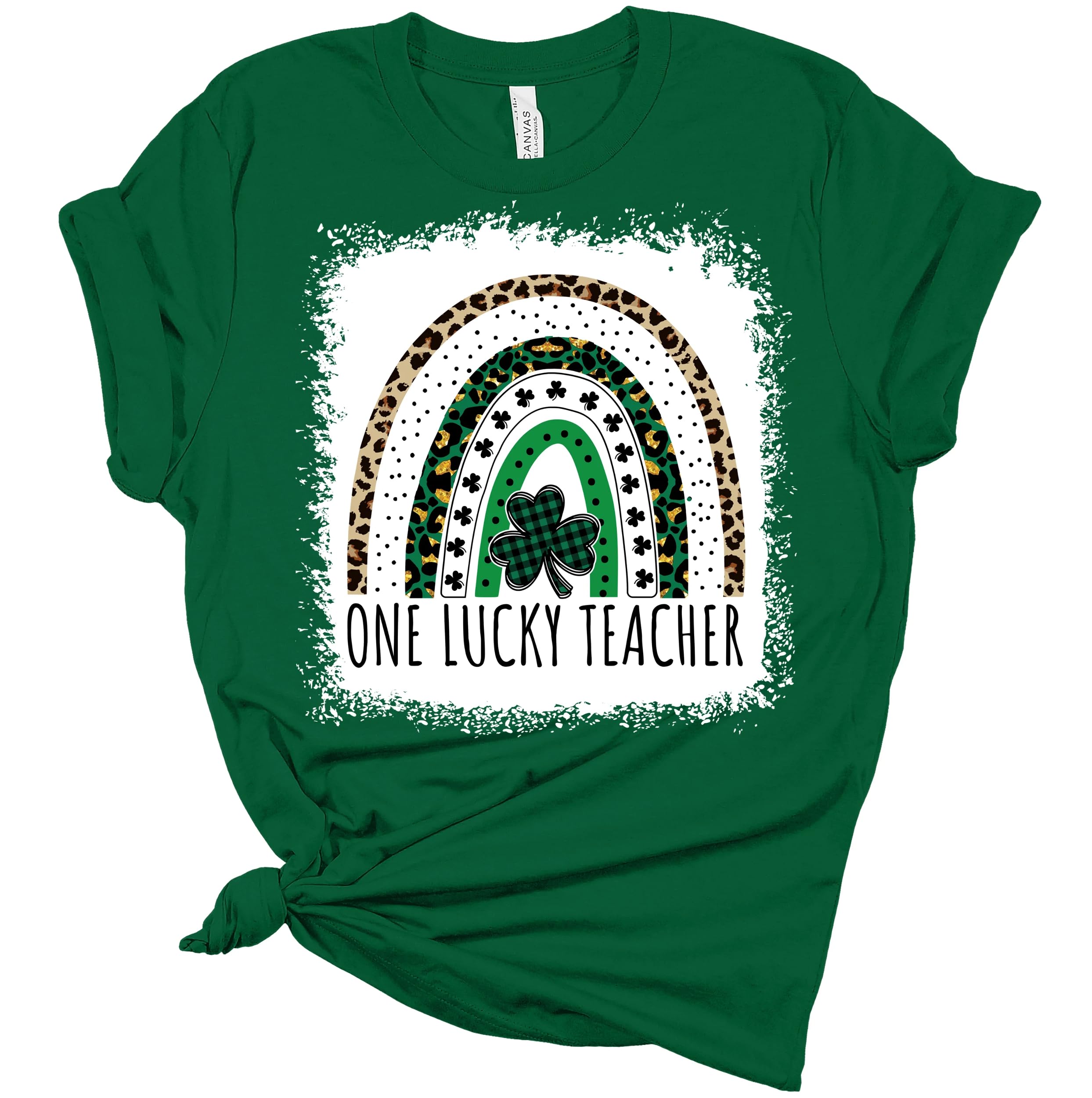 One Lucky Teacher St. Patrick's Day T-Shirt - Funny Irish Appreciation Gift for Educators - Perfect for Classroom Celebrations & March Festivities