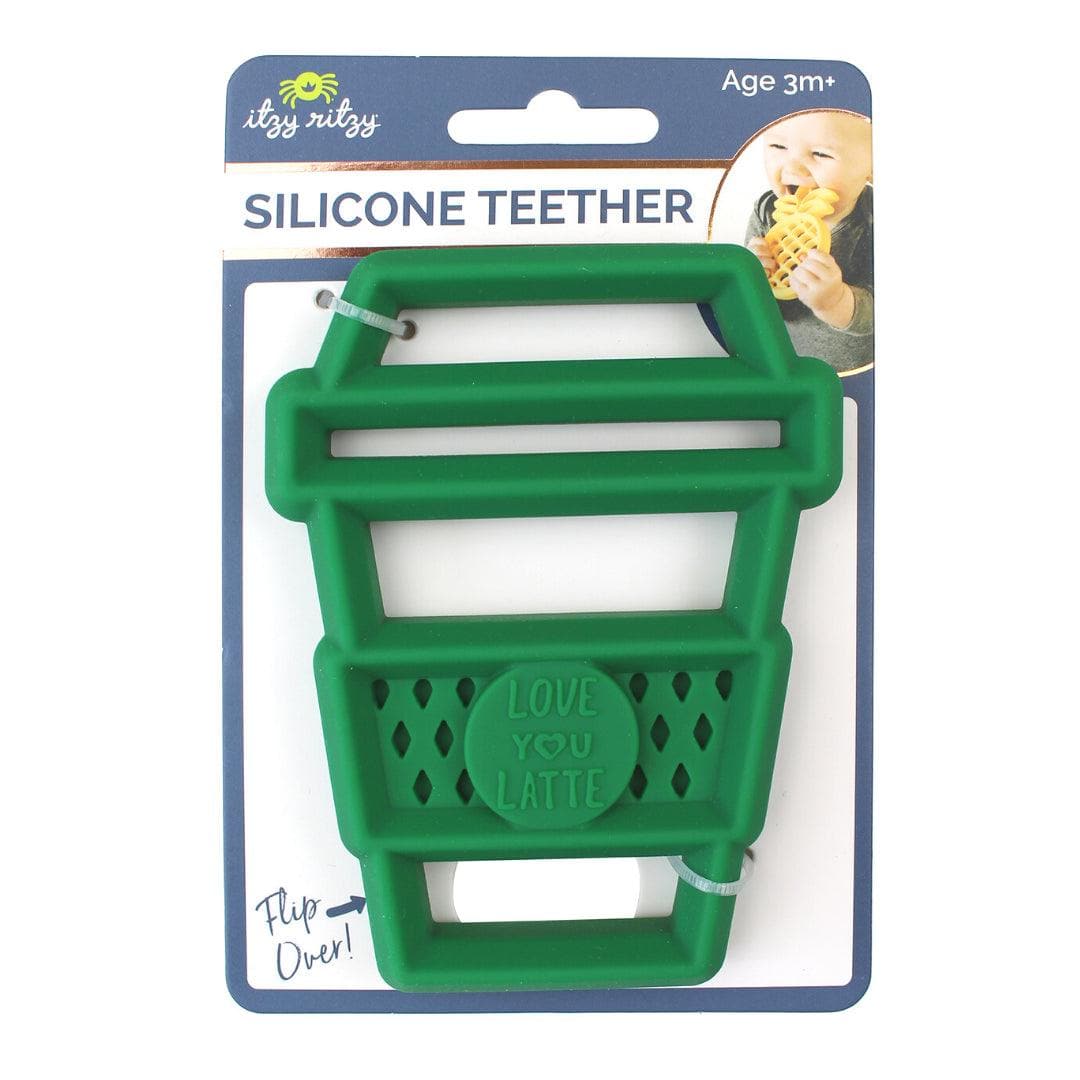 Chew Crew Silicone Baby Teether - BPA Free Soothing Teething Toys for Infants & Toddlers - Perfect for Home, Travel & Daycare Use