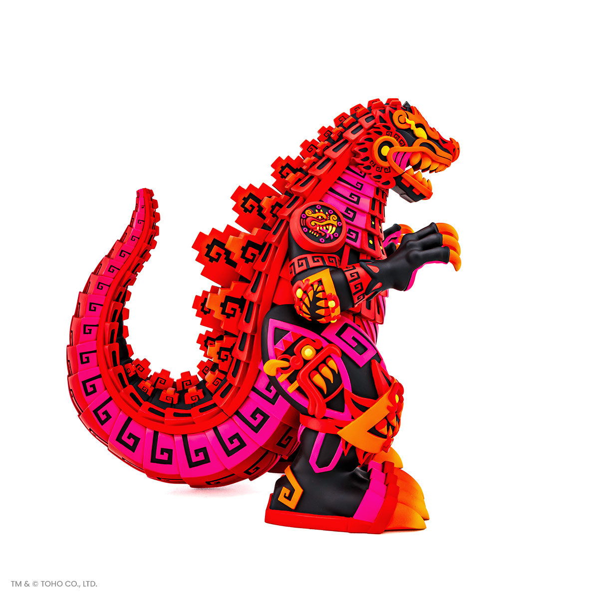 Godzilla Vinyl Designer Figure by Urban Aztec - Burning Variant Timed Edition - Collectible Toy for Anime Fans, Home Decor & Gift for Movie Lovers